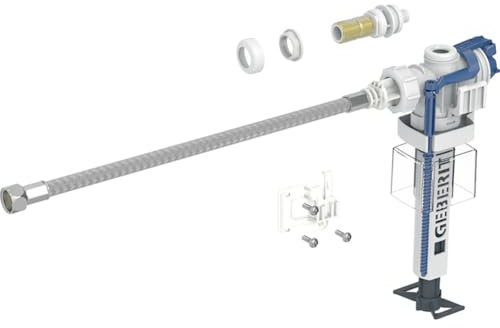 Geberit rubinetto a galleggiante Tipo Robinet à Flotteur Type 383 avec raccord d'eau latéral 3/8 Queue en Laiton 240.785.00.5, Blanc