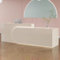 GUQASDV Empfangstheke Rezeption, Reception Desk Modern, Empfangstresen für Praxis, Bürotheke Reception Tisch mit Lager für Schönheitssalons, Geschäfte, Restaurants(Beige,140cm)