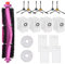 Rebirthcare 14 accesorios para Eureka J12 Ultra repuestos para Midea V12, 1 cepillo principal, 4 bolsas de aspiradora, 4 filtros, 2 toallitas, 6 cepillos laterales