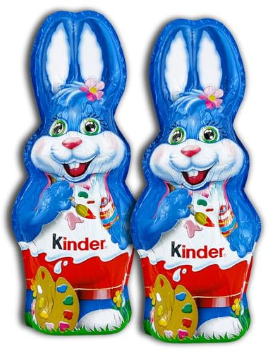 2 er Pack kinder Osterhase Schokolade 2 x 110 g Osterhasen-Hohlfigur aus Vollmilch-Schokolade mit Milch-Creme