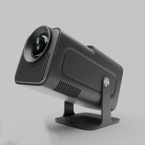 HY320NTV Portable projector with wifi6, bluetoooth5.2 and andriod 11.0, Portable Mini 1080P Projecter with auto focus and 4k support, auto keystone, 180° stand, AI voice control 300 ANSI lumens