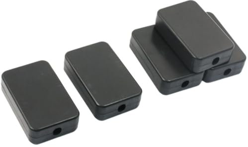 TOP-VIGOR 55x35x15mm Waterproof Electrical Junction Box, ABS Plastic Project Boxes with Screws for DIY Electronics Projects, Indoor Power Module Case, Instrument Case Box, Black