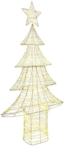 vidaXL Weihnachtsbaum 240 LEDs Warmweiß 181 cm PET
