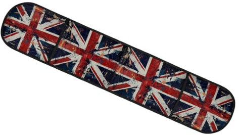 Entemne Union Jack Uk Flag Oven Gloves Heat Resistant Double Oven Mitts Cooking Baking Gloves with Hook Heat Protection Pot Holder Kitchen Essentials, Women Gifts