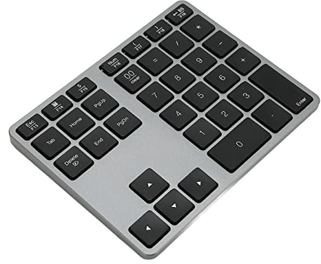lyrlody Tastiera Numerica Wireless Tastierino Numerico 35 Tasti Tastiera Numerica 5.0 Connessione Automatica Design Ultrasottile con Batteria Ricaricabile da 300 MAh per Tablet PC