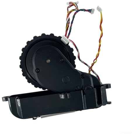 Glomc Paquete de 2 ruedas de repuesto izquierda y derecha para robot aspirador ISWEEP D520, para CECOTEC para CONGA 1690 Pro, 3290, 3390, 3490, 3590, 3690, 3790, 3890, plástico negro
