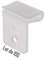 NONAME - Lot de 100 clips crochet faux plafond perpendiculaire - Transparent