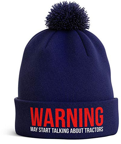 Purple Print House Herren Strickmütze Gr. Einheitsgröße, Navy Blue Bobble