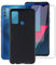 ZXLZKQ pour Wiko Power U30 (6.82 Pouces) Coque + Verre trempé, Noir TPU Souple Silicone Etui Housse Cover Bumper Case et HD trempé Protection écran/Anti-Rayure - Black