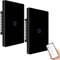 Interruttore Da Parete WiFi Jinvoo 1 via Interruttore Intelligente compatibile con iOS e Android, con Alexa Echo e Google Assistant, certificato CE ROHS 2Pack Nero