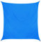Sonnensegel 4x4 rquadratisch - blau - Sonnenschutz wasserabweisend - UV-Schutz Garten Terasse Camping