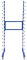 Spray Drying Rack Blue Trolley Eco Spray Paint Shop Woodworking Dry Storage 4 Heavy Duty 360 Degree Castors 15 Layers 20kg Per Layer 300kg Total Capacity Adjustable Width 175 H x 35/66 W x 55 D