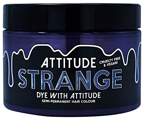 Attitude Hair Dye - Tinte Capilar Semipermanente Vegano y Cruelty Free con Acondicionador - Strange Gris - 135ml