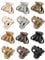 Kavya 12 Petite Pince Cheveux Femme 4cm Pieuvre Pince a Cheveux Mini Forte Pinces à Cheveux Accessoire Cheveux pour Fille Femme (Couleurs Terreuses)
