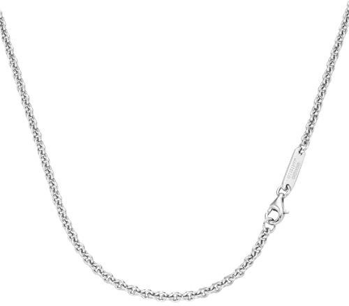 Giorgio Martello Milano Kette Ankerkette, Massiv, Silber 925 Silber, 50 Cm 925 Sterling Silber