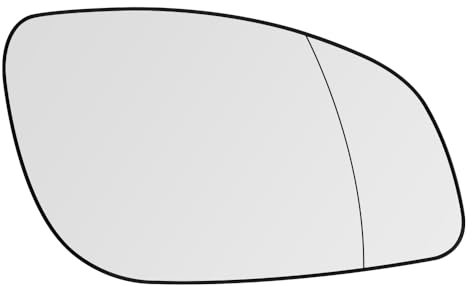 SENZEAL Spiegelglas Rechts Beifahrerseite Beheizbar mit Trägerplatte für Opel Vectra C 2002-2008 Signum 2003-2008 1428700 24438121 Außenspiegel Glas Ersatz (Rechts)