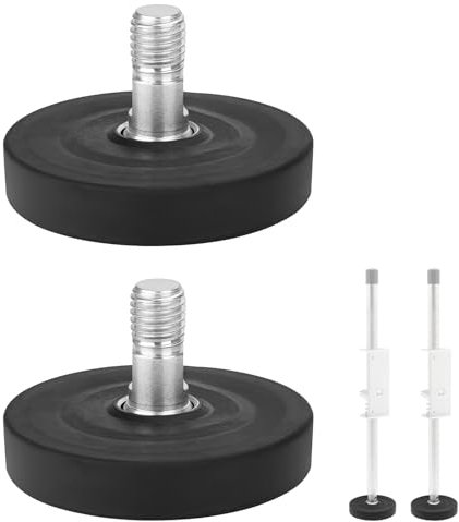 YIBEICO Ladder Levelers for Extension Ladders, Ladder Leveler Rubber Feet for Type I,II and IA Extensions, Replacement Rubber Feet for Ladder Stabilizer Legs (1)
