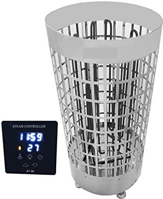 Saunadampf 6KW-18 kW Saunaheizung tragbarer intelligenter Trockenwärme Sauna 1 5 kW Elektrischer Saunaheizungsherd mit internem Controller(12kw)