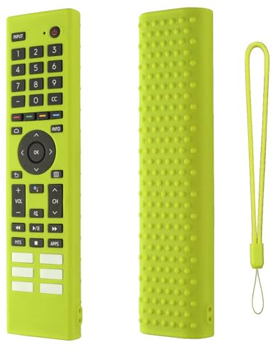 Fiorky Custodia for telecomando con cordino Custodia protettiva for telecomando Antiurto Accessori antiscivolo for Hisense ERF3A80 ERF3B80H ERF3C80H ERFTG80H