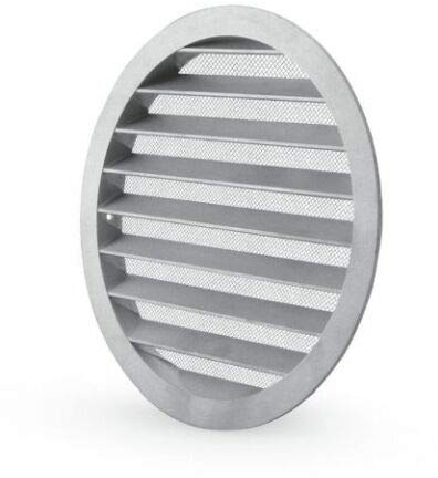 Rejilla de ventilación redonda de aluminio fundido con mosquitera (315 mm)