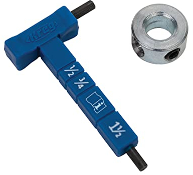 Kreg Easy-Set Stop Collar & Material Thickness Gauge/Hex Wrench Kit