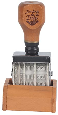 Holzgriff & Base Roller Datumsstempel, Stempel für DIY Handwerk Karte machen Planer Scrapbooking