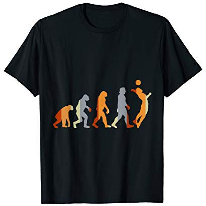 Sport Volleyballer Herren Damen Evolution Volleyball T-Shirt