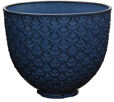 KitchenAid 5 Quart Tilt-Head Ceramic Bowl, 5-Quart, Blue Mermaid Lace