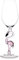 Cabilock Verre à cocktail en forme de flamant rose - Verre à Martini - Gobelet décoratif - 500 ml
