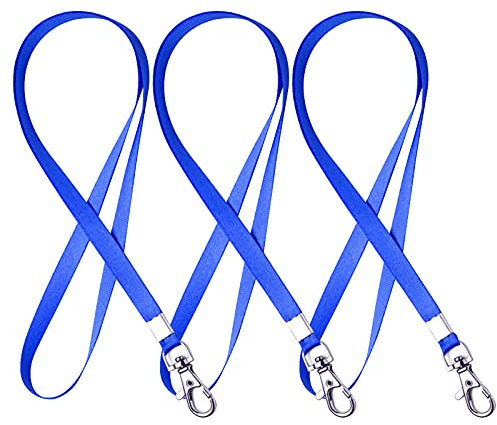 TONAUP Cordon Tour de Cou, 20 Pièces Nylon Strap Courroie de Cou de Lanière pour Clef, Tour de Cou Porte Clé, Laniere Infirmiere Lanyard avec Crochet Pivotant pour Carte d'identité Porte-Badge