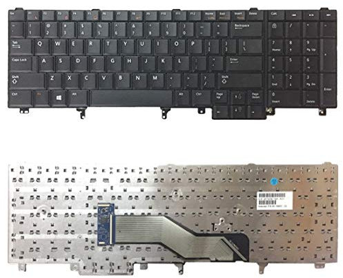MENGHONGLLI Clavier de Remplacement des Ordinateurs Portables Clavier américain pour Dell Latitude E6520 E6530 E6540 E5520 E5520M E5530
