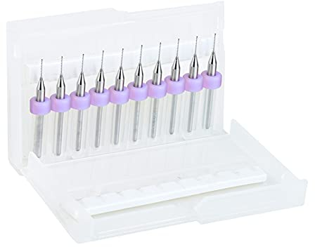 S SIENOC 3D-Zubehör|10er PCB Bohrer Set Wolframstahl Micro Spiralbohrer für PCB 3D Drucker Präzisionsbohrer Schmuck Bohrwerkzeuge