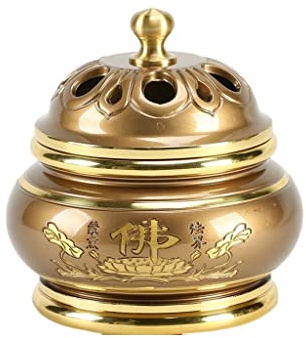 WRLRUILIAN Pure Copper Incense Burner for Stick or Pan Incense Retro Incense Burner Aromatherapy Home Decoration, Decorations, Aromatherapy, Meditation, Relaxation (Color : A)