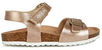 Geox J Adriel Girl, Sandali Bambine e ragazze, Rose Gold BJ, 38 EU