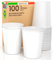 100 vasos desechables de papel/cartón 7OZ – 200 ml, vaso para café – té – bebidas calientes y frías – agua