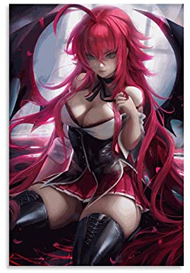 Anime Poster Highschool Dxd Poster Poster Dekorative Malerei Leinwand Wandkunst Wohnzimmer Poster Schlafzimmer Malerei 40 x 60 cm