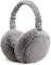 REFORUNG Ohrenwärmer Plüsch Ohrenschützer Winter Weich Warm Earmuffs Grau Faltbar Outdoor Ohren Wärmeschutz Einheitgröße Unisex Ohrmuscheln Winter mit Aufbewahrungstasche für Damen und Herren