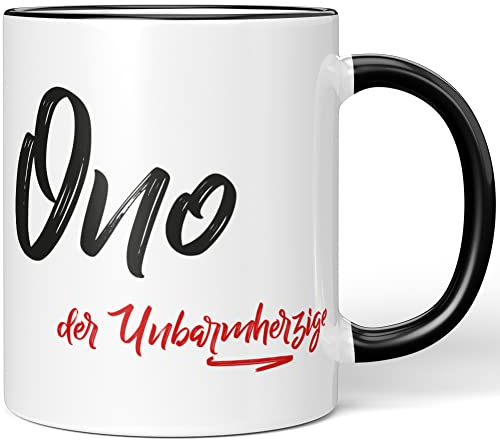 JUNIWORDS Tasse, ONO, der Unbarmherzige, Schwarz (5280898)