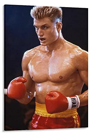 XINGSHANG Ivan Drago Boxer Poster Leinwand Kunst Poster und Wandkunst Bild Druck Moderne Familie Dekor Poster 20 x 30 cm