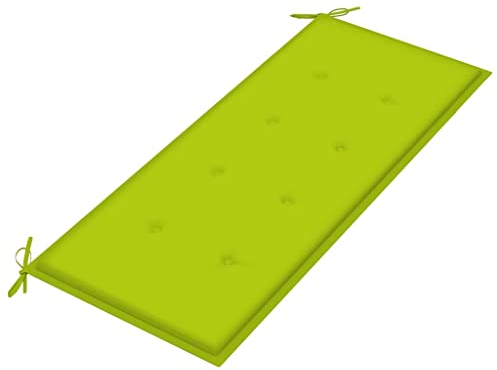 WIFESE Gartenbank-Auflage Hellgrün 120x50x3 cm Stoff Sitzkissen Bank Bankauflage Kissen Outdoor Bierbankauflagen Sitzpolster Bank Sitzauflagen FüR BäNke Bankkissen