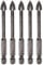 sourcing map 5pcs Titanium Coated Masonry Drill Bit, 7mm Triangle Concrete Drill Bits Ceramic Tile Drill Bit with 1/4 Hex Shank for Mirror and Ceramic Tile on Concrete Brick Wall