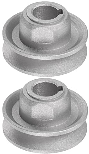 sourcing map 2 stücke Industrie Nähmaschine Kupplungsmotor Riemenscheibe 15mm Innen 50mm Außendurchmesser Aluminium Elektrische Transferrad Riemenscheibe