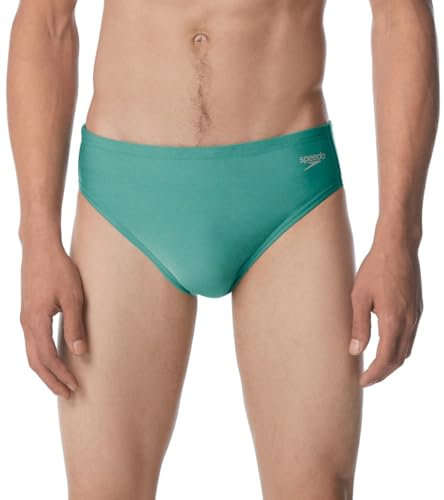 Speedo Swimsuit Brief Endurance+ The One Costume da, Verde Piscina, 26 Uomo