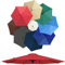 Auvent De Remplacement Pour Parasol De Terrasse De 3.0m, 6 Baleines/8 Baleines Toile De Parasol Déporté, Housse De Rechange Pour Parasol D'extérieur, Polyester Anti UV 50+(Couleur:Rouge,Taille:300cm 6