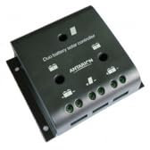 Antarion Régulateur de Charge Double pour Panneau Solaire PMW10A Mode désulfatation pour Batteries acides