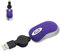 LIKE SHOW Mini Souris,Souris Filaire avec Rétractable Câble USB, Souris d'ordinateur 1600 DPI,Mini Souris avec Fil de Voyage Portable pour PC, Gaming, Ordinateur de Bureau,Laptop(Violet)