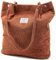 Captain Blues Damen Cord Tasche, Große Umhängetasche, Kord Handtasche Shopper für School, Alltag, Büro, Einkaufen und Reisen