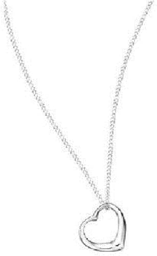 Mr. Gadget's Solutions Sterling Silver Heart-Shaped Floating Pendant Necklace: Ideal for Birthdays, Christmas, Anniversaries, and Expressing Love