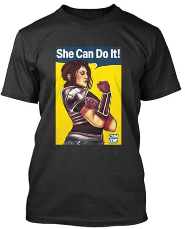 Cara Dune She Can Do It Poster Movie Parody T Shirt Black M
