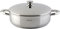 STAINLESS LOW COOKING POT WITH LID 22 cm.